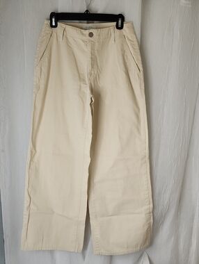 Banana Republic Women's Wide-Leg Jeans in Light Cream